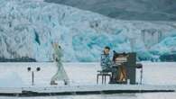 British singer performs duet amid Arctic icebergs in call for climate protection