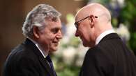 Swinney and Brown at memorial service for 'giant of a man' Alex Salmond