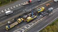 Tesco lorry fire causes long delays on M25