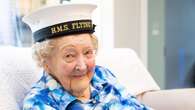 Former headmistress presented with Naval cap to celebrate 100th birthday