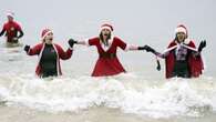 In Pictures: Plucky bathers take a Christmas dip