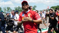 A sea of red – Lewis Hamilton revels in reception from Ferrari fans at Imola