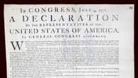 Rare copy of the US Declaration of Independence to be displayed in London