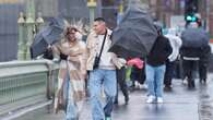 Wet and windy weather moves over the the UK as yellow warnings continue