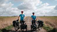 Father and son hope to break world record in year-long cycle around the world