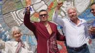 Sir Richard Branson highlights Ukraine conflict at mosaic unveiling