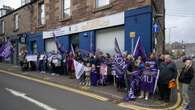 Swinney ‘deeply disappointed’ as striking union members protest outside office