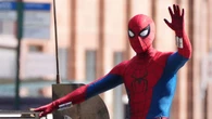 Spider-Man stunt double seen racing through Glasgow on military vehicle