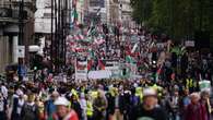 Six arrests at latest pro-Palestinian protest in London