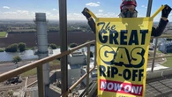 Green protesters scale chimney stacks at Nottinghamshire gas-fired power station