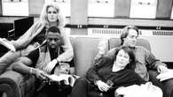 Idris Elba rehearses with Absolutely Fabulous stars in never-seen-before picture