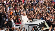 Pope Leo XIV gives first major address at inauguration attended by thousands