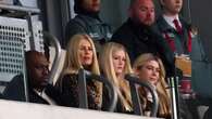 Claudia Schiffer watches Premier League game at London stadium