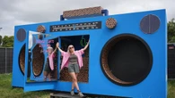 Giant boombox toilet co-designed by Sir Rod Stewart unveiled at Glastonbury
