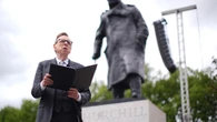 Timothy Spall begins VE Day celebrations with Winston Churchill speech