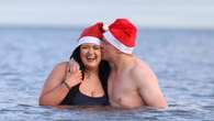 Couple who met at Helen’s Bay charity swim return for another festive dip