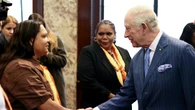 Aboriginal Australians perform for King at 40th anniversary of Uluru Handback
