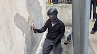 Work to remove Banksy mural at Royal Courts of Justice resumes