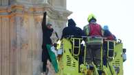 Big Ben clock tower incident ends as man comes down