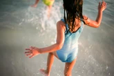 Why you should never dress your child in blue swimwear