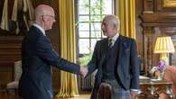 King pictured with Scotland’s First Minister at Holyroodhouse on eve of election