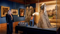 Queen Alexandra’s ‘shimmering’ gold coronation gown on show in new exhibition