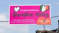 Bambie Thug’s home town show their support on Ireland’s return to Eurovision final