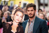 Andrew Garfield delights at We Live in Time's London premiere with Florence Pugh cut-out