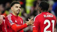 Nottingham Forest up to second after victory at Everton