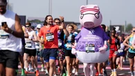 Celebrities shine as they cross London Marathon finish line