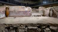 Painted Roman walls and world’s first rail station put on heritage at risk list