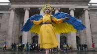 Ukrainians gather in Dublin for third anniversary of Russian invasion