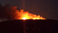 Firefighters tackle wildfires visible for miles across Welsh countryside