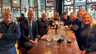 William joins fellow Aston Villa fans in a Birmingham Wetherspoons