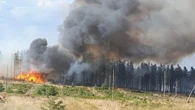 Second World War munitions hamper moorland blaze firefighters