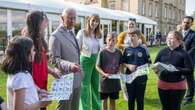 King meets young ‘experts’ who took part in charity-funded wildlife project