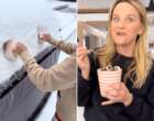 Un-brrr-lievable: Reese Witherspoon eating snow sparks debate over safety