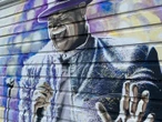 Wall mural of Gord Downie in Sicamous, B.C., also aims to be message of action
