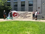 Demonstrators in Halifax demand housing plan before city tears down crisis shelters