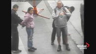 Security footage released in case of B.C. Indigenous man, granddaughter handcuffed outside bank