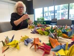 Winnipeg seniors fold 1,000 origami cranes as a message of peace