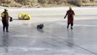 Firefighters rescue young deer from frozen river in Kamloops