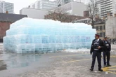 Toronto fire to mitigate safety risks as crowds look to melt Drake’s ice sculpture