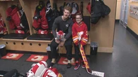‘He turns size into motivation’: Calgary Flames goalie inspires young fan to dream big