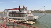 Saskatchewan riverboat docked indefinitely due to low water levels, sand buildup
