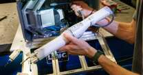 Experimental robot performs simulated surgical operations aboard space station