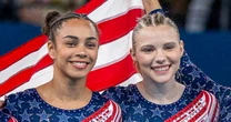 Jade Carey and Hezly Rivera revel in 'Golden Girls' victory