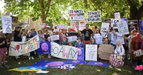 Tea, cakes and funny signs greet Vance in quintessentially British countryside 