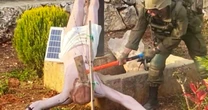Israeli soldier seen striking Jesus statue in Lebanon, sparking condemnation