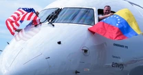 The first direct US-Venezuela commercial flight in 7 years lands in Caracas